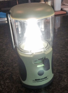 Powered by a bright LED light, this lantern is the perfect portable light source. 